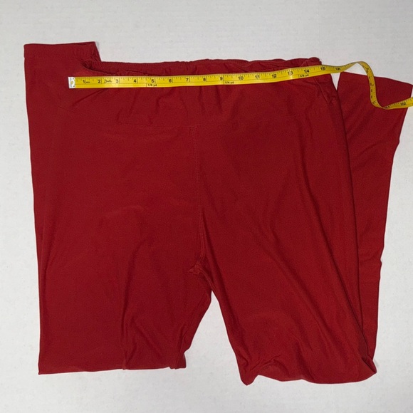 Lularoe Red Leggings - Picture 2 of 6